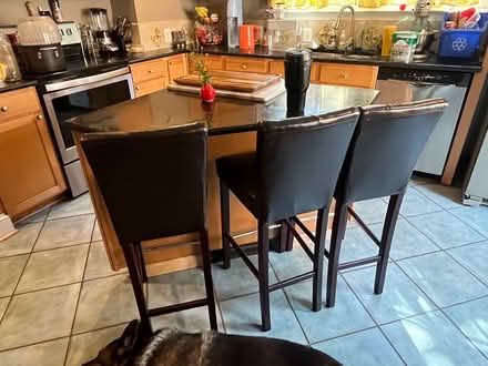 Photo of free Faux leather bar stool/seats (Chevy Chase DC) #2