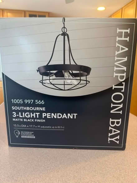 Photo of free 3 light pendant (Near SBHS) #3