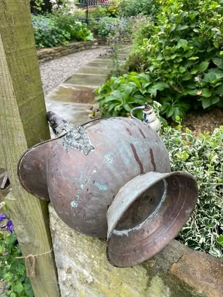 Photo of free Decorative metal planter (Birch Vale SK22) #4