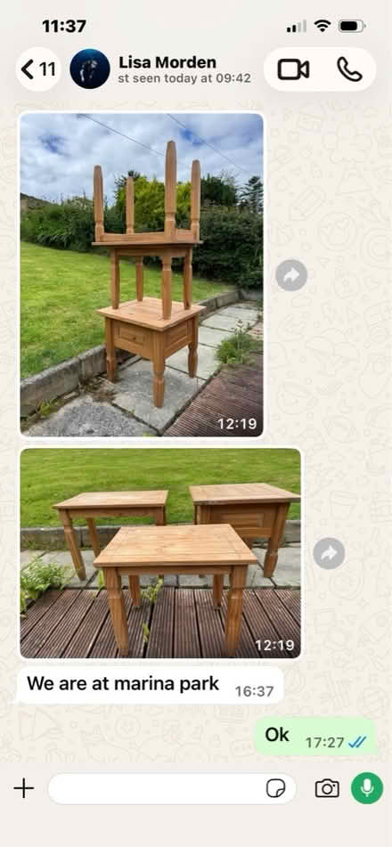 Photo of free Three occasional tables (Ballintoy, NI, BT54) #1