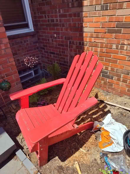 Photo of free Adirondack chair wood (Near Downtown Detroit) #1
