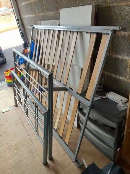 Photo of free Double bed frame (Chells Manor SG1) #1