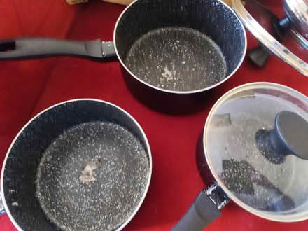 Photo of free Set of 3 saucepans with lids (Balsall Common CV7) #2
