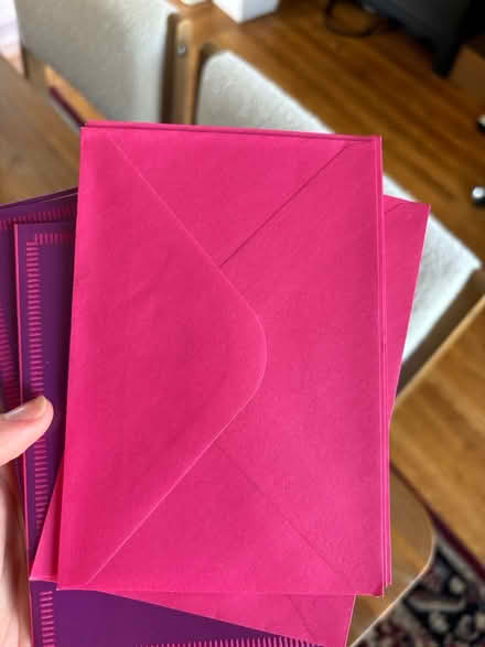 Photo of free Pink purple blank owl cards (North Oakland) #3