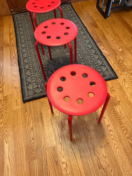 Photo of free Three Red Stools (Near 11 and Woodward) #2