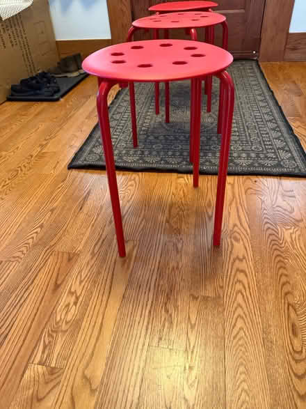 Photo of free Three Red Stools (Near 11 and Woodward) #3