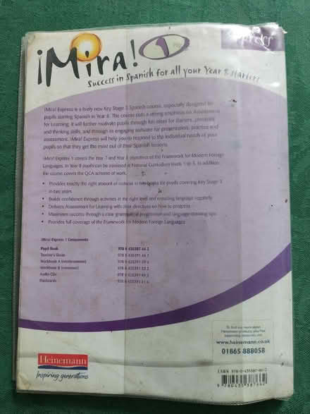 Photo of free KS3 Spanish text (2006) (St. Dunstan's CT2) #2