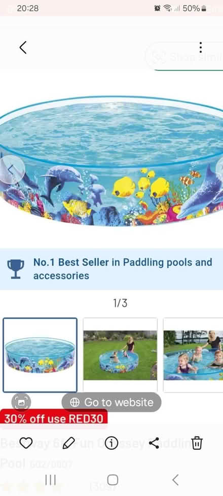 Photo of free Large paddling pool (Cutteslowe OX2) #1
