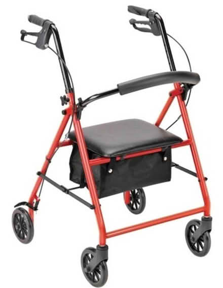 Photo of free red four-wheeled walker (Britannia) #2