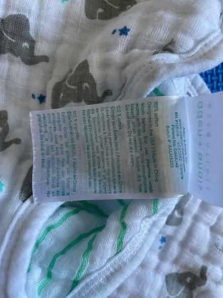 Photo of free Elephant print baby bib (Hackney Downs E5) #2