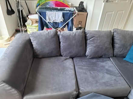 Photo of free Grey L Shaped Couch (BR2) #1