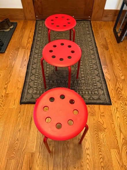 Photo of free Three Red Stools (Near 11 and Woodward) #1