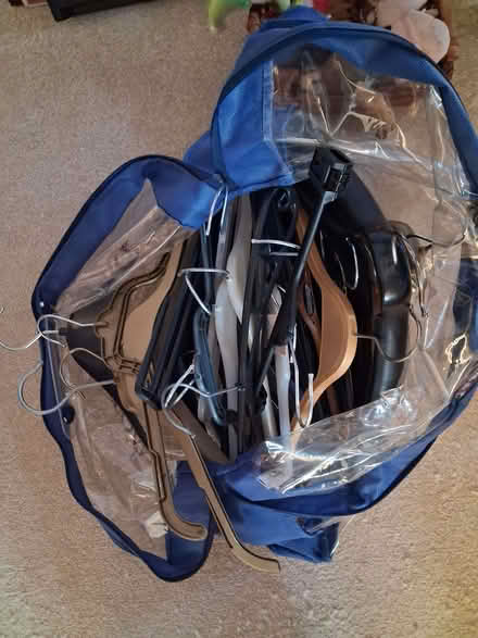 Photo of free Bag od coat hangers (Belmont SM2) #1