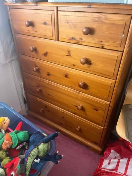 Photo of free Pine chest of drawers (Draycott GL11) #1