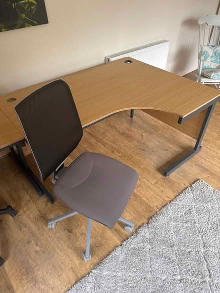 Photo of free Large office desks with chairs (Nether Green S11) #2