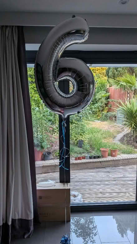 Photo of free 6 (anniversary/birthday) baloon (GU17) #1