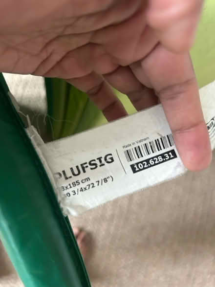 Photo of free 2 x ikea plufsig green mats (Stockwell sw9) #3