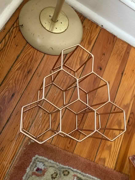 Photo of free Metal hexagon wine holder (Laurel, MD) #1