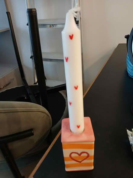 Photo of free Candle & ceramic holder (E3 3gu) #1
