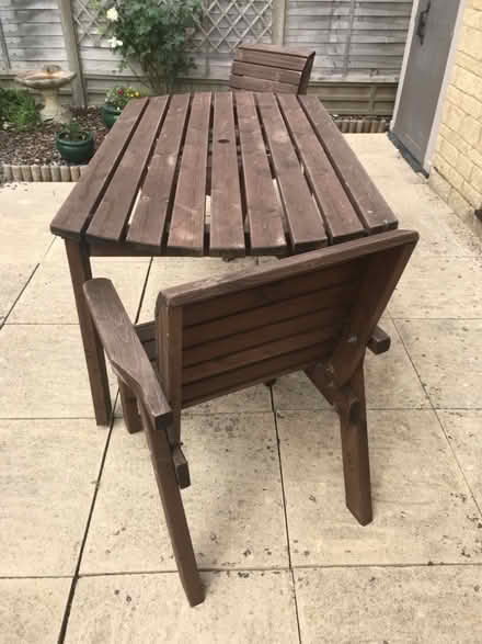 Photo of free Garden table & 2 chairs. (Southwick BA14) #2