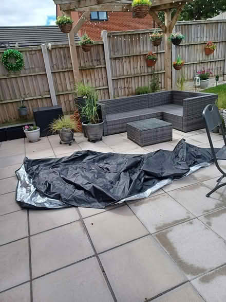 Photo of free Large L shaped rattan cover (Wellington Telford) #2