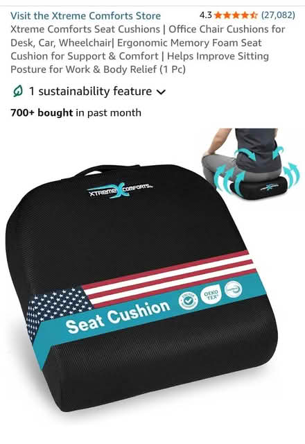 Photo of free Large office chair seat cushion (El Cerrito) #1
