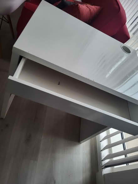 Photo of free White ikea study desk (E15 2QW) #3