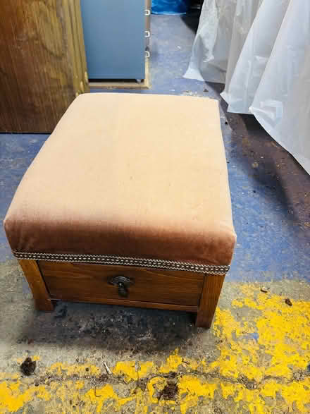 Photo of free Wooden footstool with drawer (High Wycombe HP10) #1