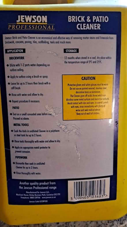 Photo of free Jewson Brick cleaner (Wokingham RG40) #3