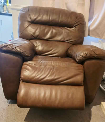 Photo of free Brown Leather Reclining Sofa Chair (Arnold NG5) #4