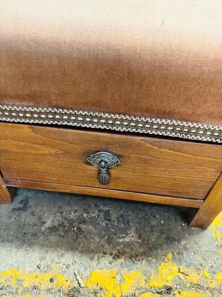 Photo of free Wooden footstool with drawer (High Wycombe HP10) #2