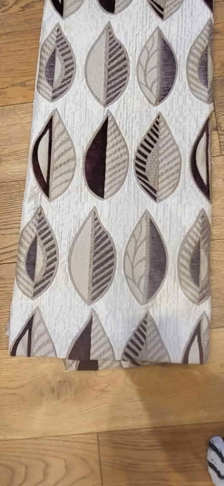 Photo of free Curtains, purple, silver, beige (RH12) #1