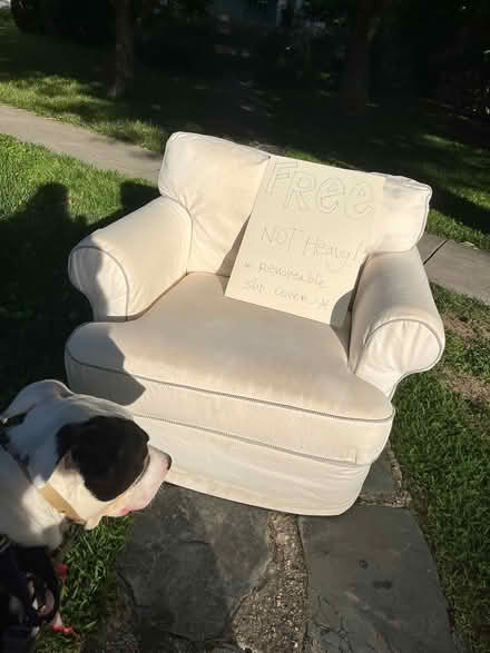 Photo of free upholstered chair (Chevy Chase DC) #1