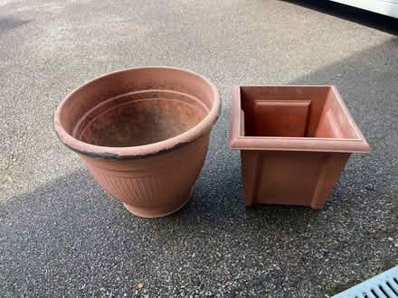 Photo of free 2x big plastic plant pots (Chells Manor SG1) #1