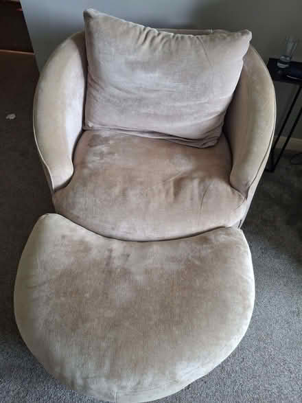 Photo of free Cuddle chair & footstool (Hillyland PH1) #1