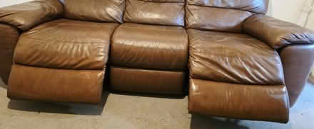 Photo of free Brown Leather Reclining Sofa Chair (Arnold NG5) #3