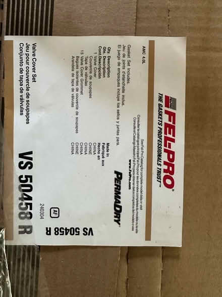 Photo of free Valve cover gasket Jeep 4.0 (84th & Washington) #2