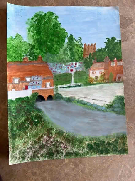 Photo of free Pretty painting on paper (SG18) #1