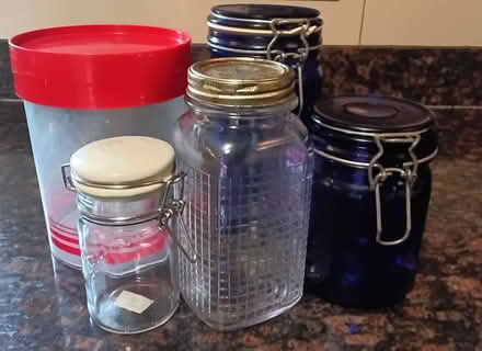 Photo of free Assorted storage jars (South Woodford E18) #1