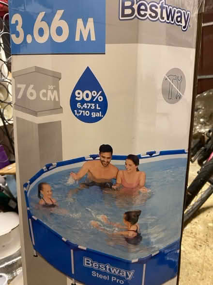 Photo of free New poles and frame for 12 ft pool (Radlett WD7) #2