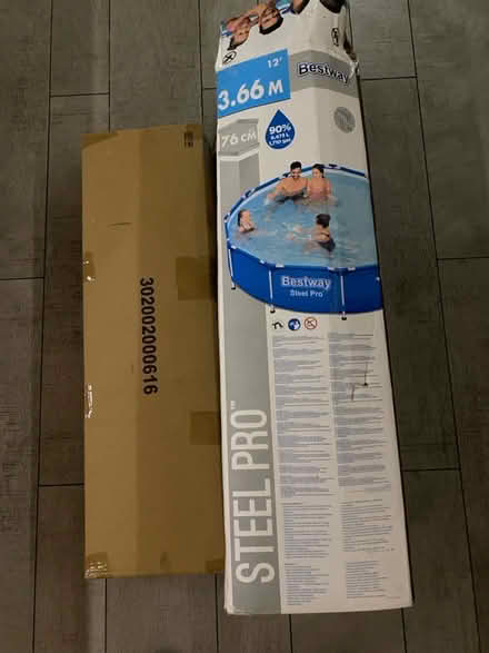 Photo of free New poles and frame for 12 ft pool (Radlett WD7) #1