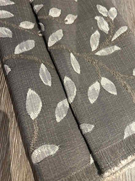 Photo of free Grey curtain fabric (Woburn Sands MK17) #1