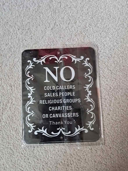 Photo of free Adhesive door sign (Westhampnett) #1