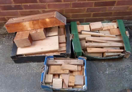Photo of free Boxes of wood offcuts, assorted (Central Letchworth) #1