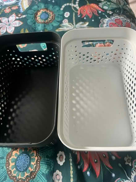 Photo of free Two curver storage baskets (Battersea SW11) #1