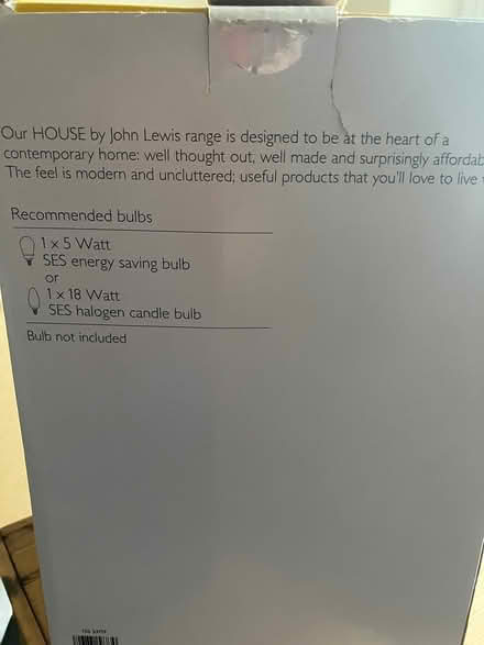 Photo of free Table Lamp from John Lewis (Maida Vale W9) #3