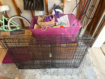 Photo of free Large Metal Dog crate (46609 Hampshire Station Drive) #1