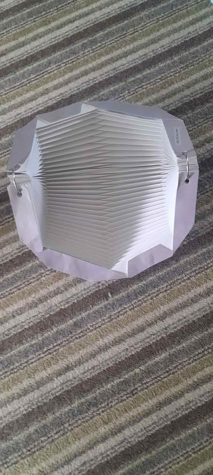 Photo of free Grey paper ceiling lampshade (Sandford CA16) #2
