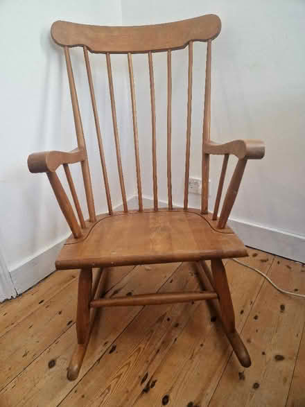 Photo of free Wooden rocking chair (Brenchley TN12) #1