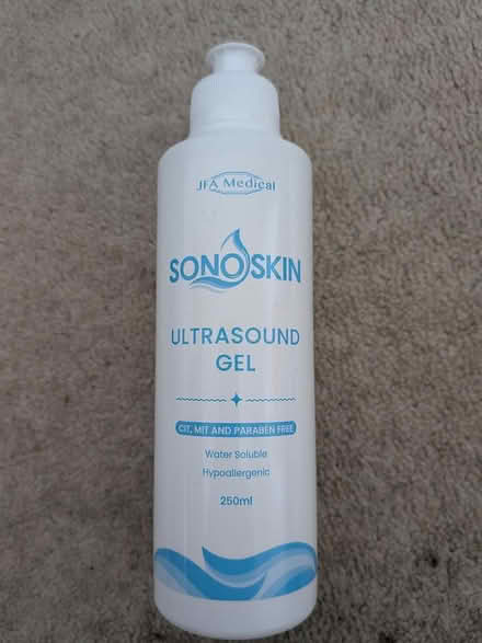 Photo of free Sonoskin Ultrasound Gel (RG4) #1